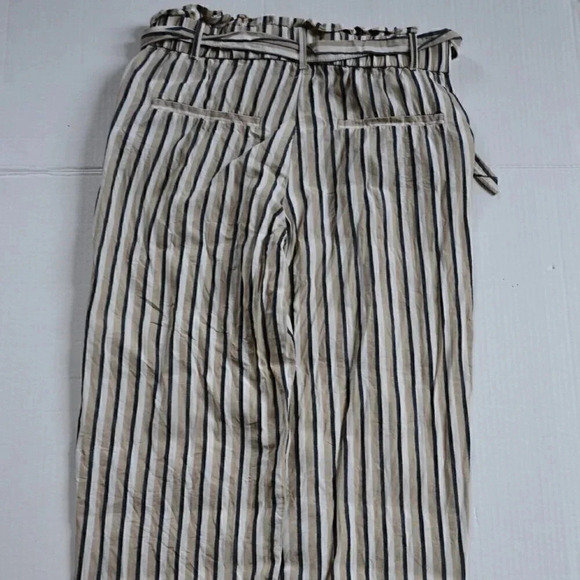 Striped Pants with Tie up  Waist - Picture 8 of 9